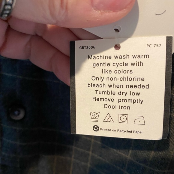 Geoffrey Beene men’s long sleeve polo shirt, polyester knit, size XL, NWT - Picture 6 of 7